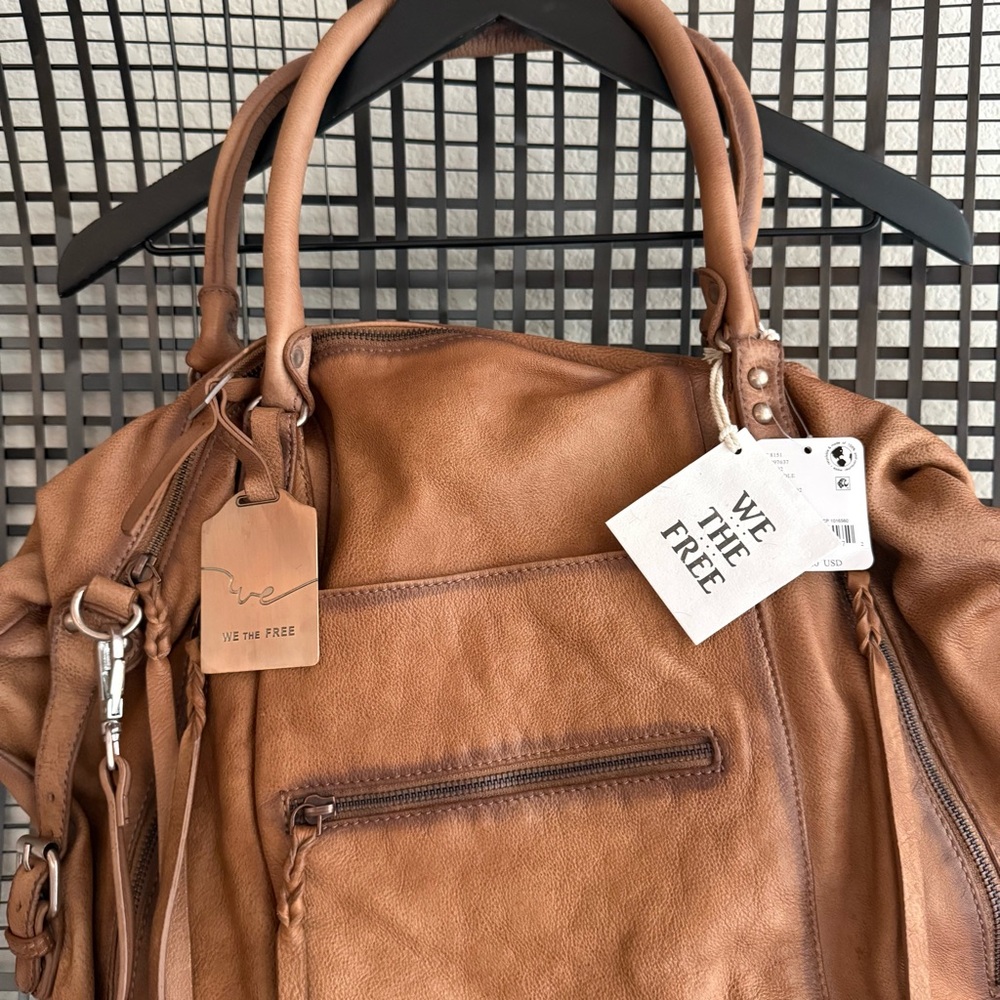 Free people We The Free Emerson Tote Bag saddle - Picture 3 of 9